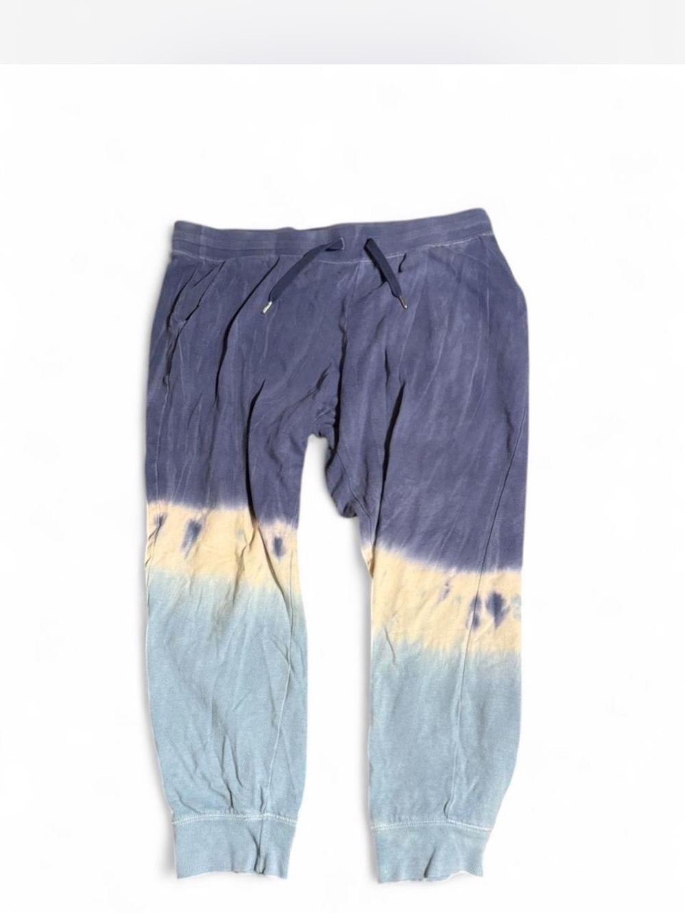 Old Navy Tie-Dye Jogger Sweatpants in Navy, Cream & Light Blue